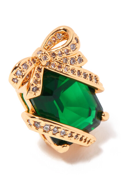 Pave Present Studs, Emerald